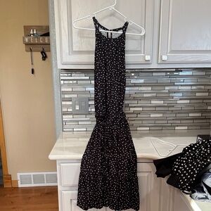 Target Black Maxi Dress with White Dots